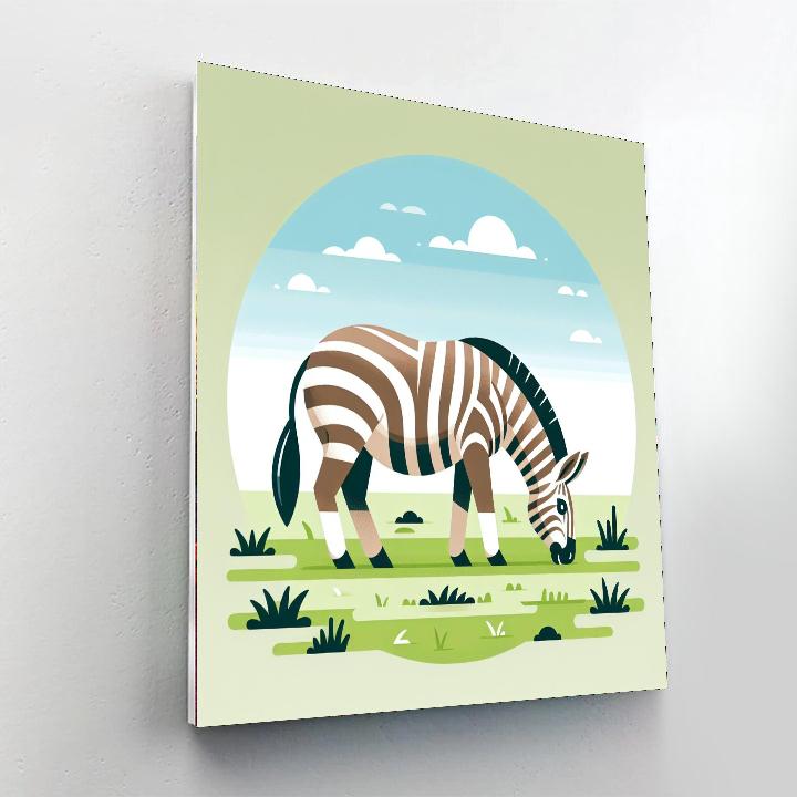 Quirky Quagga Paint By Numbers Art
