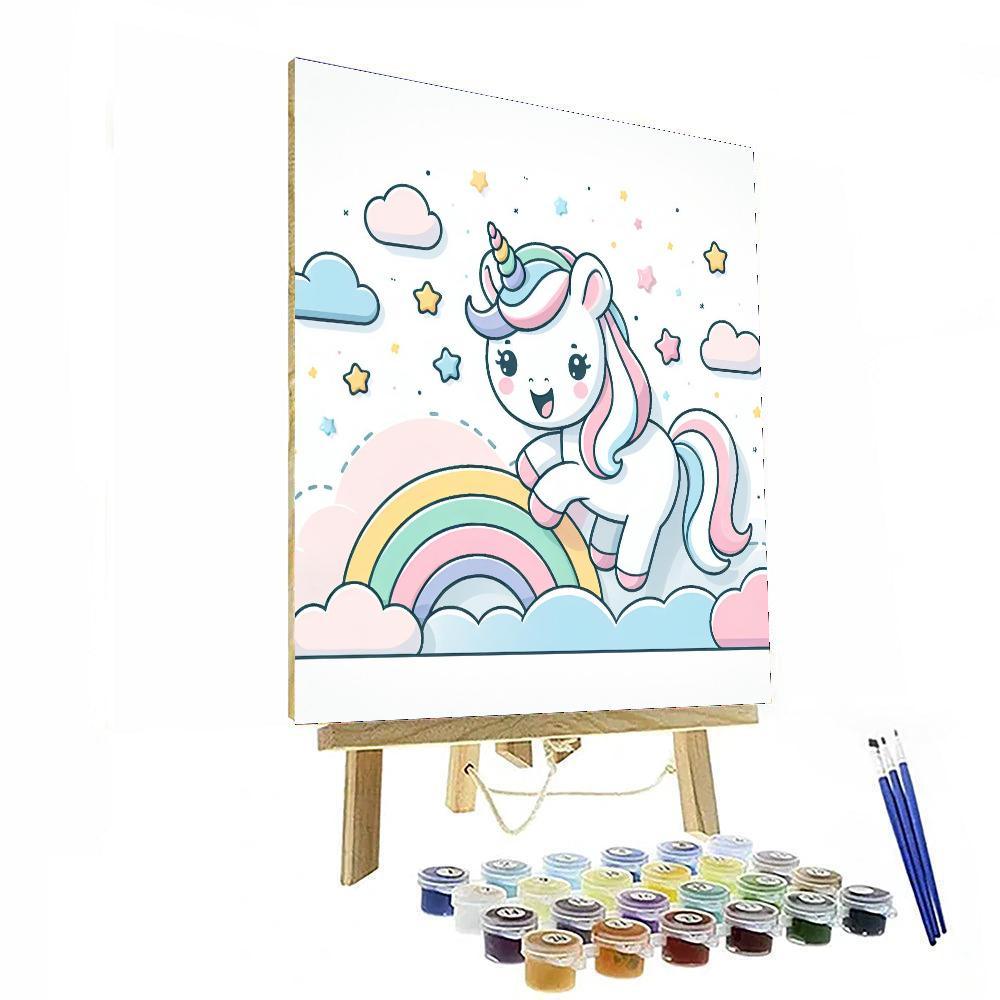 Playful Unicorn Dream Paint By Number