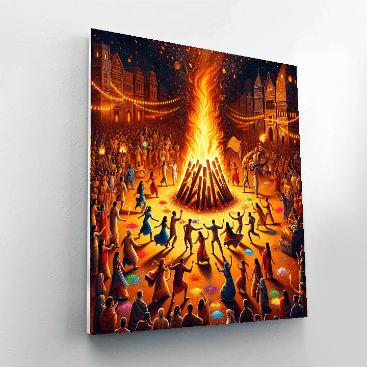 Holika Dahan - India DIY Paint By Numbers