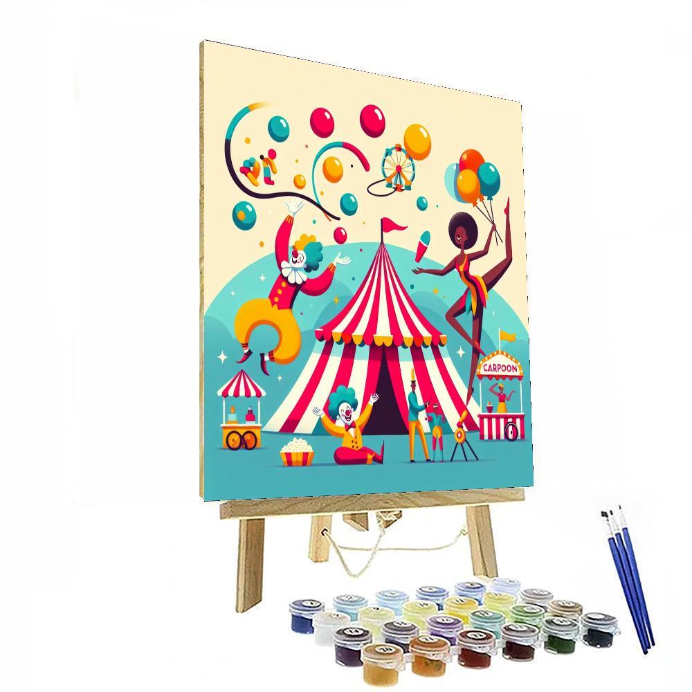 Circus Funfair Paint By Numbers Art