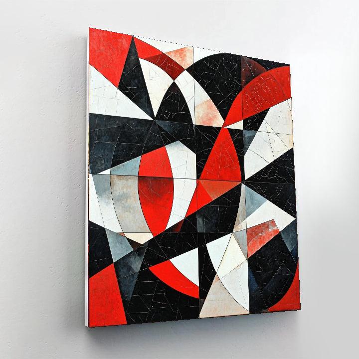 Kazimir Malevich Inspired Fragmented Patterns  Paint By Numbers