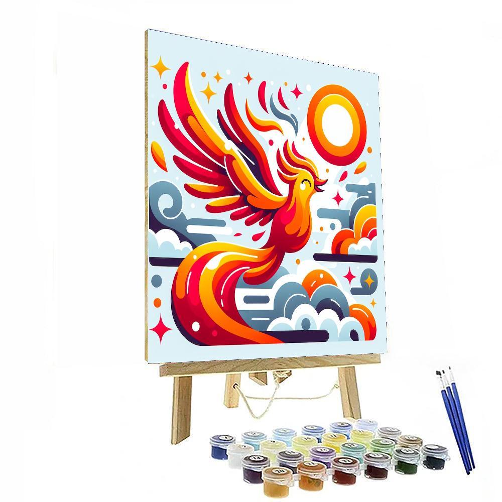 Funky Firebird Painting By Numbers Kit