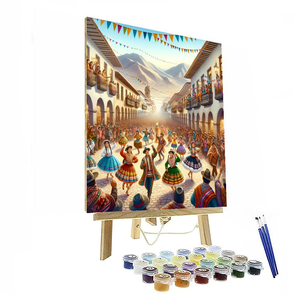 La Fiesta De La Candelaria Painting By Numbers Kit