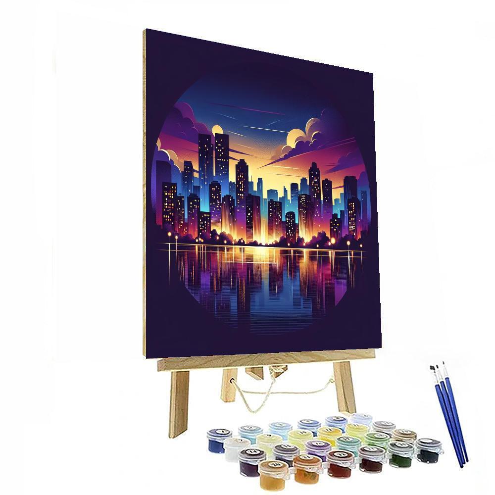 Metropolis Magic Glow DIY Paint By Numbers