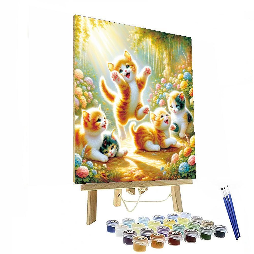 Cuddle Time With Kittens Paint By Color