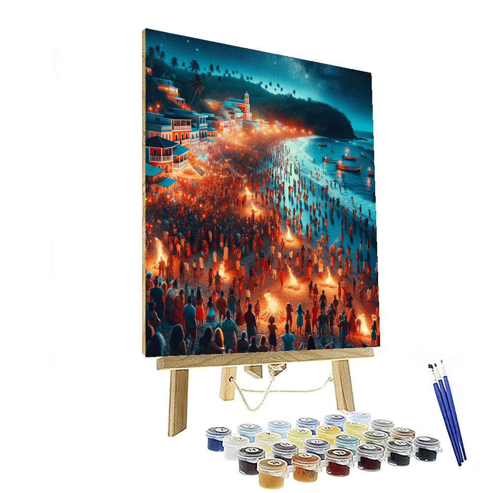 Festival Of San Juan - Puerto Rico Numbered Painting Kits