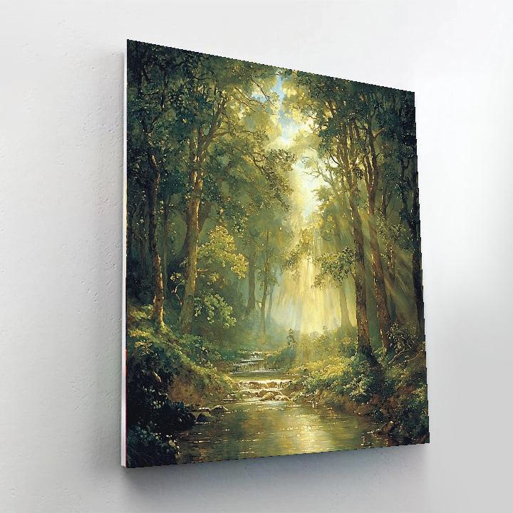 J.M.W. Turner Inspired Forest Light Symphony  Paint By Numbers