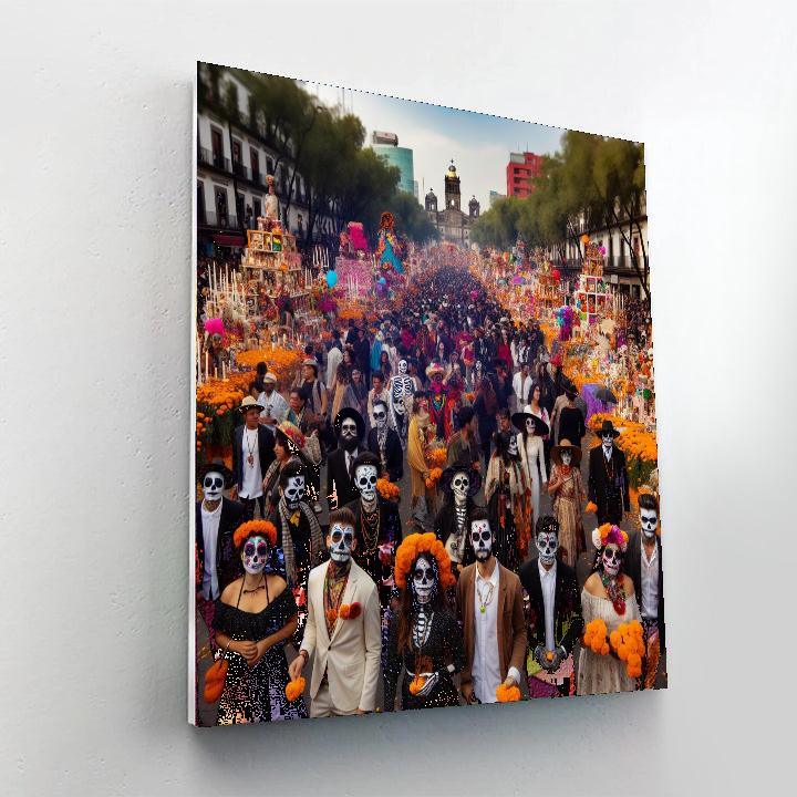 Dia De Los Muertos - Mexico City, Mexico Paint By Numbers Art