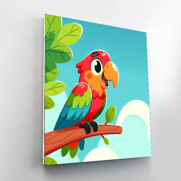 Sunshine Day Parrot Paradise Painting By Numbers Kit