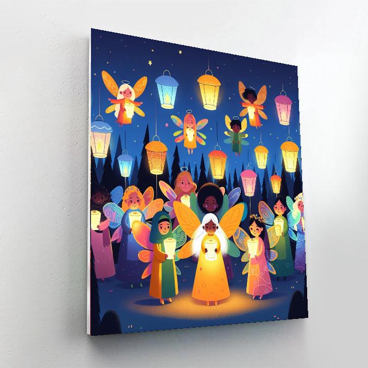 Fairy Light Spectacle Paint By Numbers