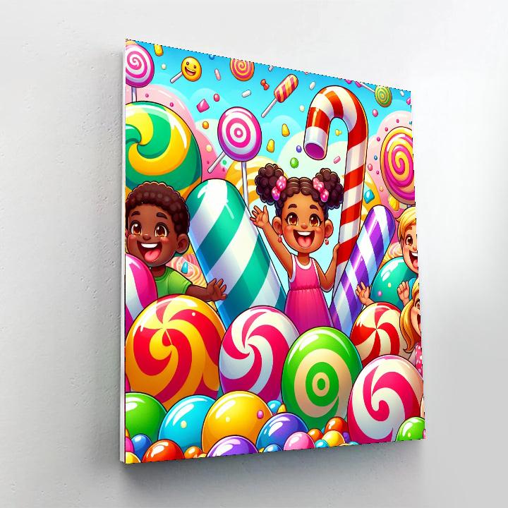 Charming Candyland Adventure Numbered Painting Kits