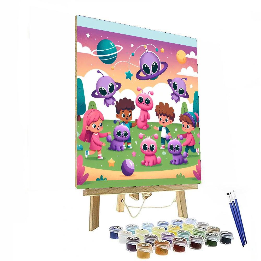 Galactic Pet Park Paint By Number
