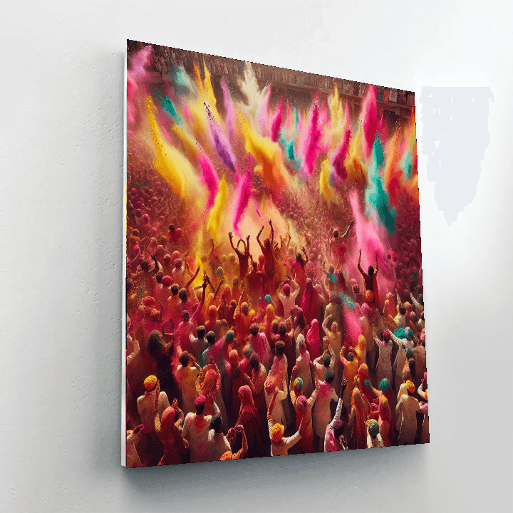 Holi Festival Of Colors - India Number Painting