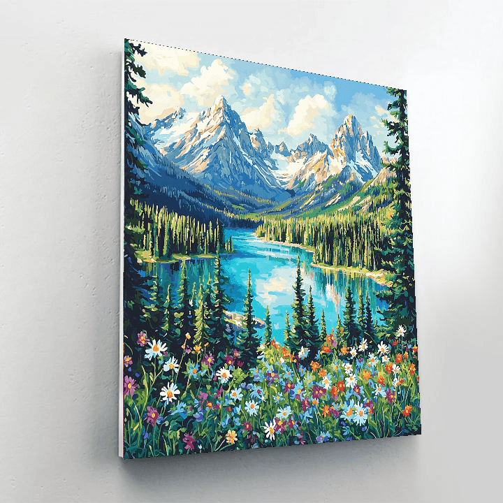 The Canadian Rockies DIY Paint By Numbers