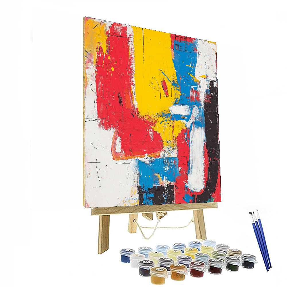 Jean-Michel Basquiat Inspired Fiesta Of Colors  Paint By Color