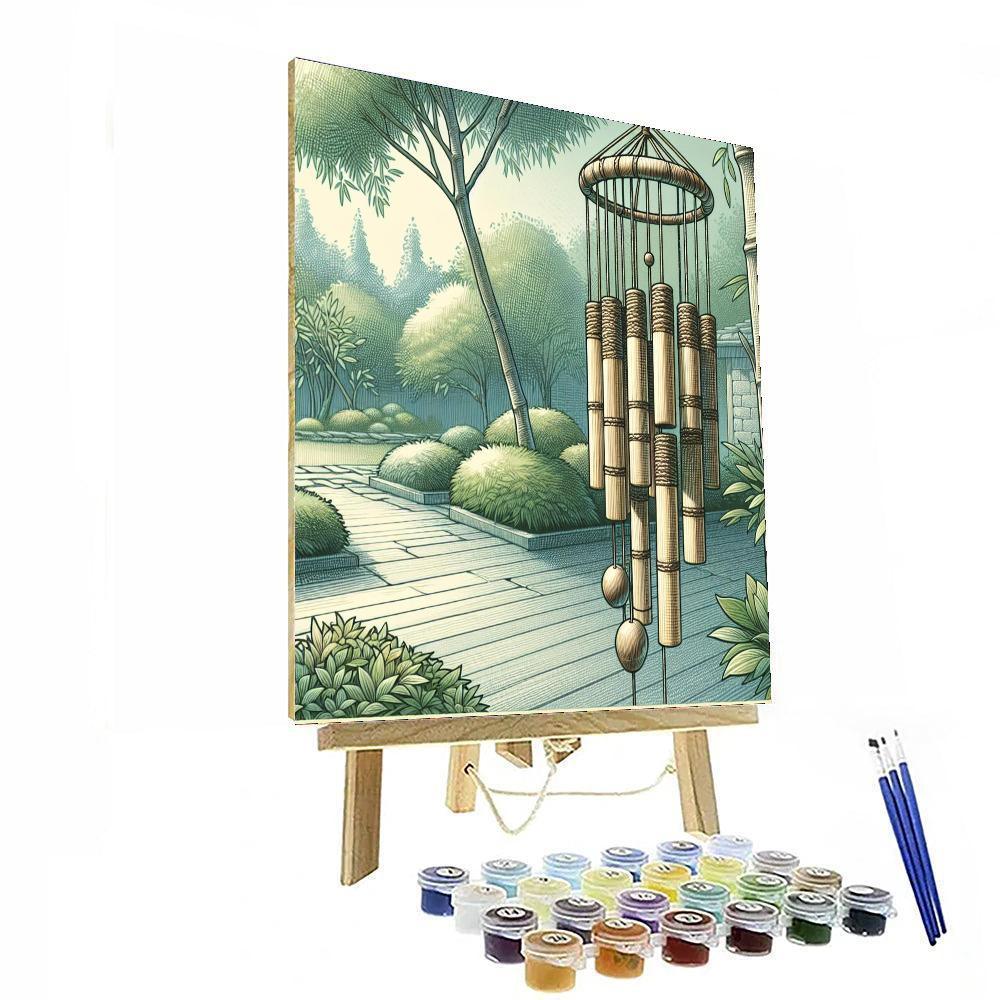 Bamboo Garden Chime Paint By Numbers