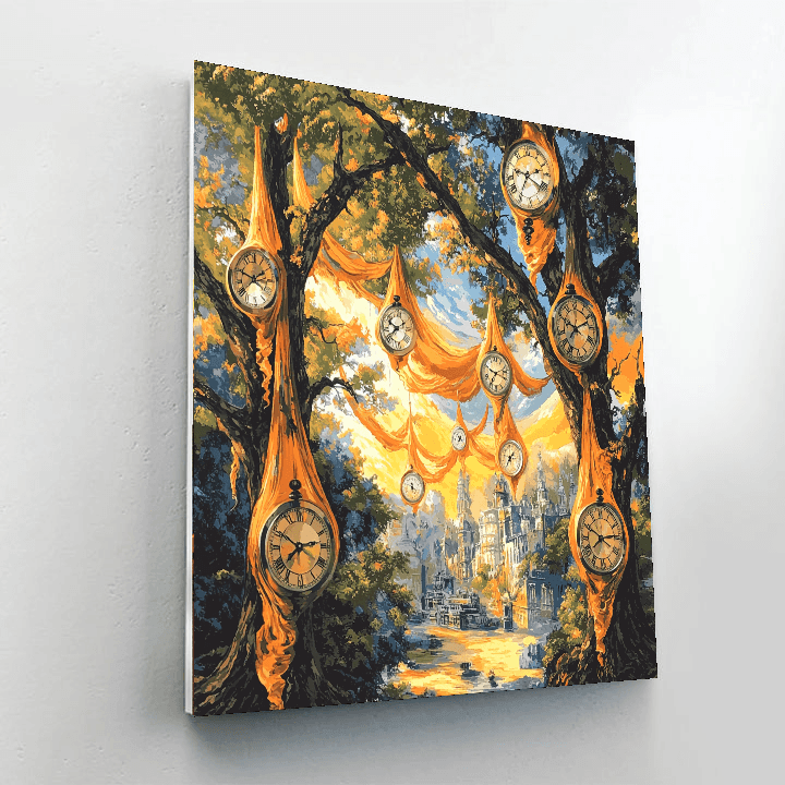 Salvador Dalí Inspired Timeless Timepieces  Numbered Painting Kits