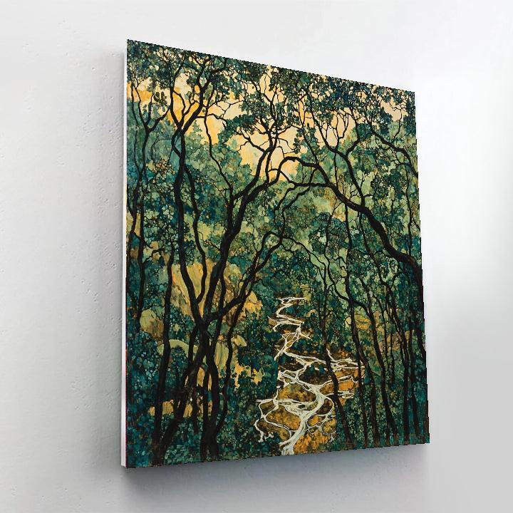 Nandalal Bose Inspired Whispers Of The Enchanted Forest  DIY Paint By Numbers