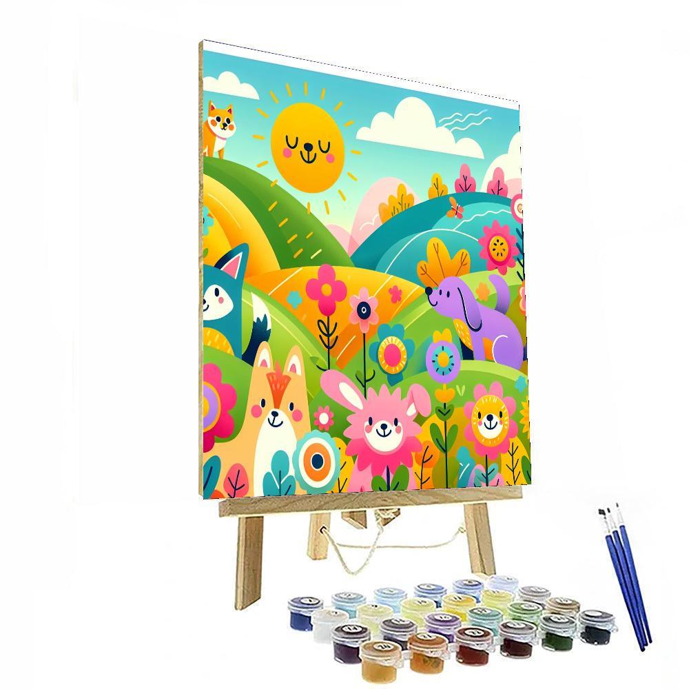 Animal Friends Adventure Paint By Numbers