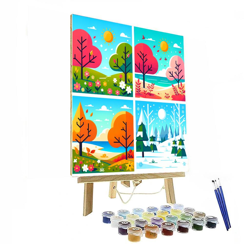 Seasons Of Color Painting Number Kit