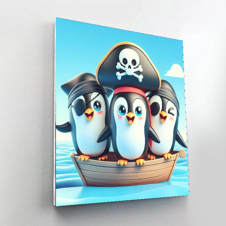Pirate Penguins Paint By Numbers Kits