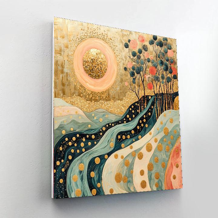 Gustav Klimt Inspired Serene Elements  Paint By Numbers Kits