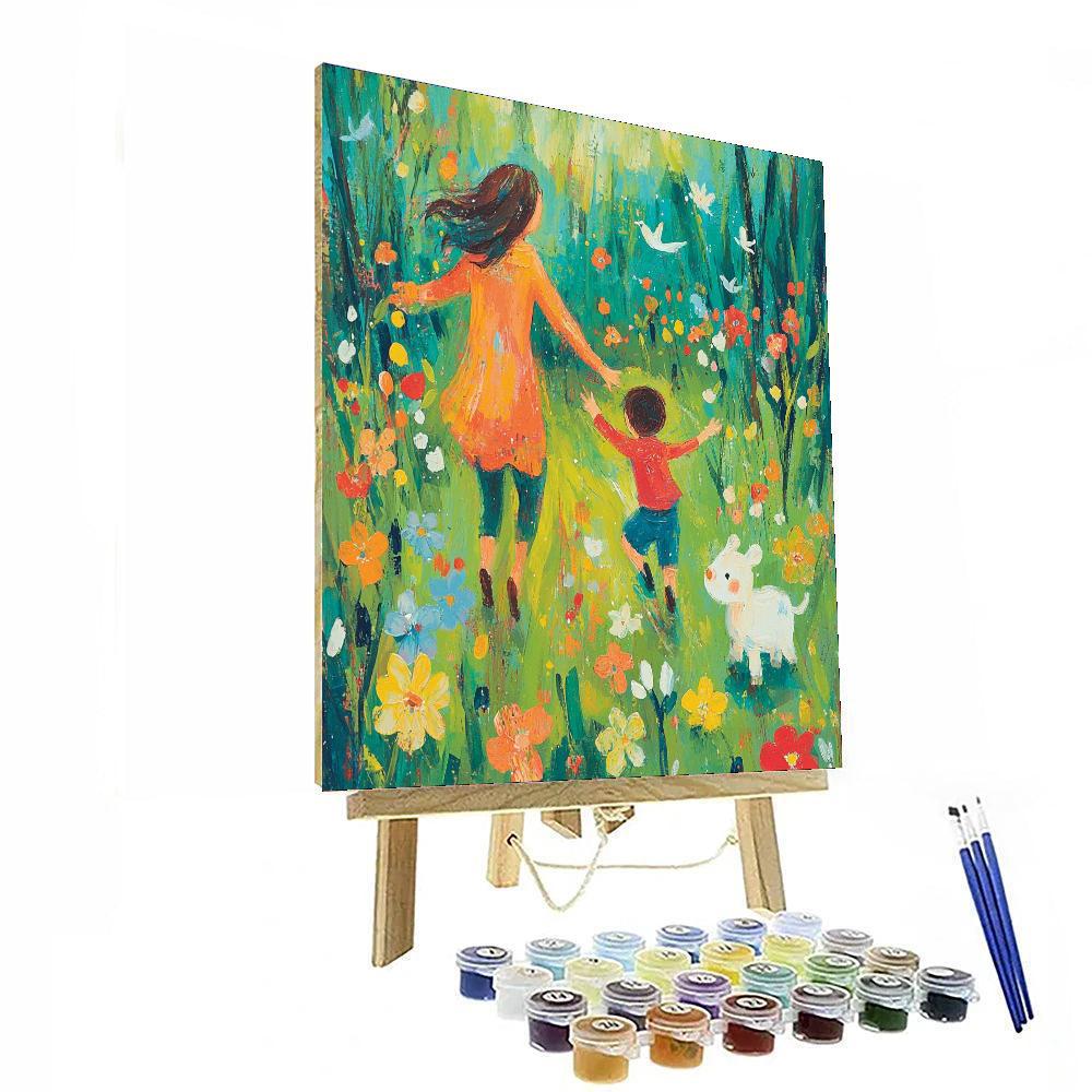 Love And Laughter In The Park Paint By Color