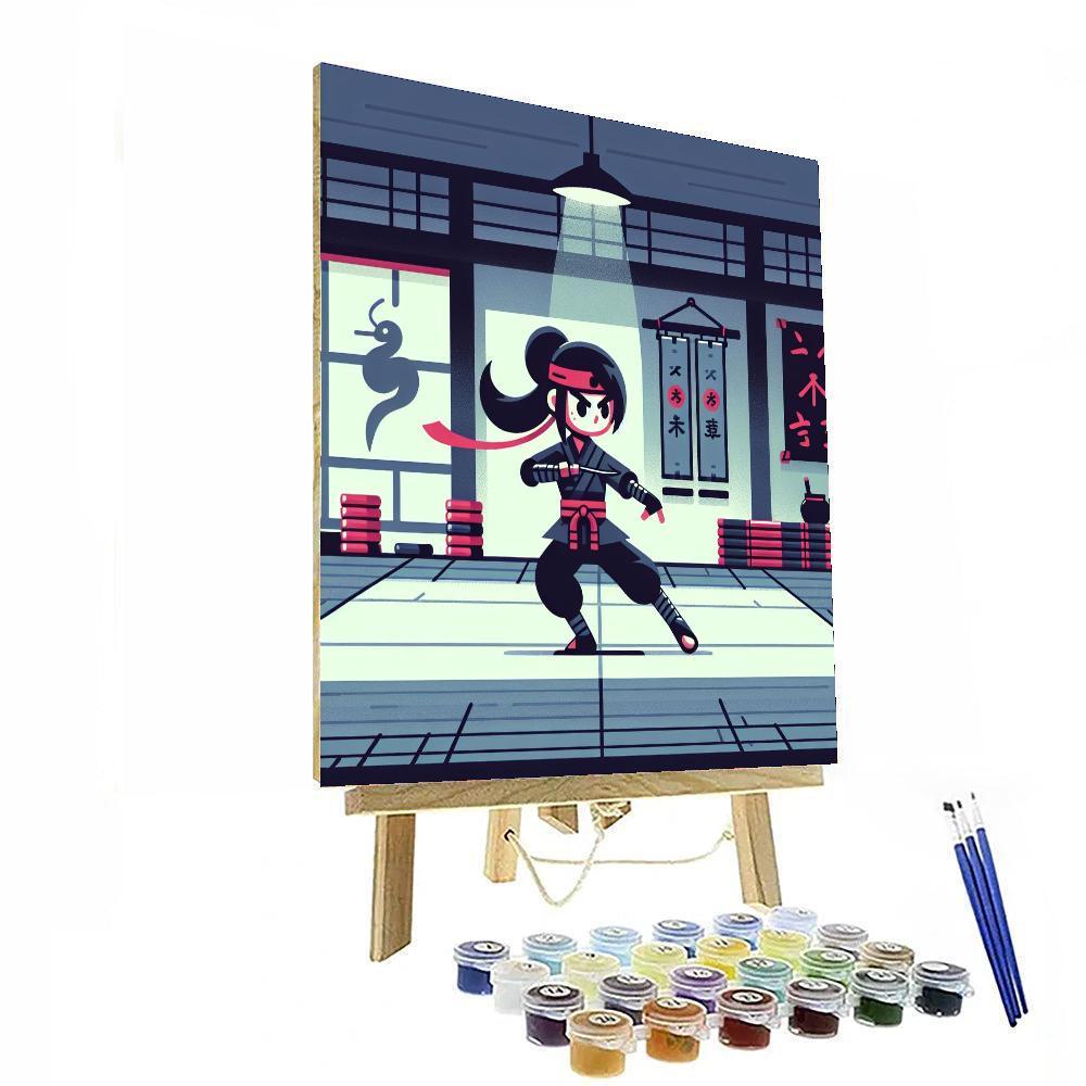 Ninja Warrior Training Painting By Numbers Kit