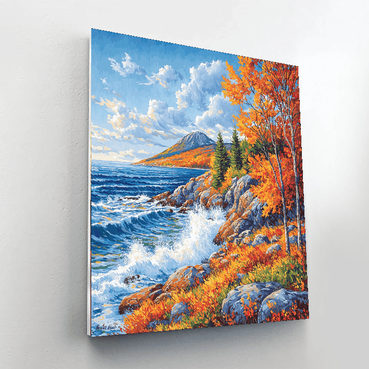 Acadia National Park Number Painting