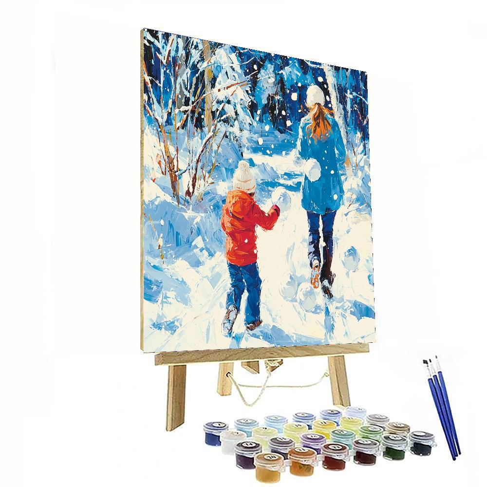 Frosted Memories Number Painting