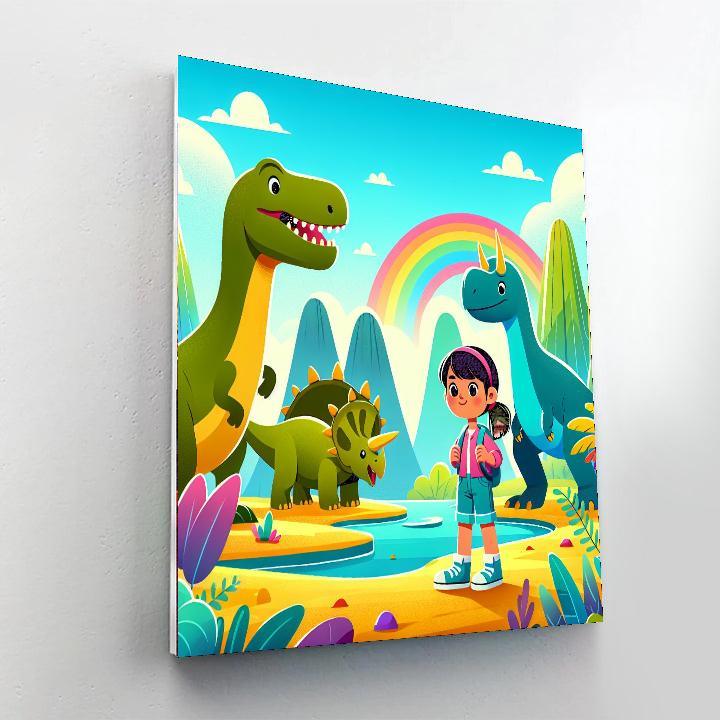 Dinosaur World Discovery Paint By Numbers Kits