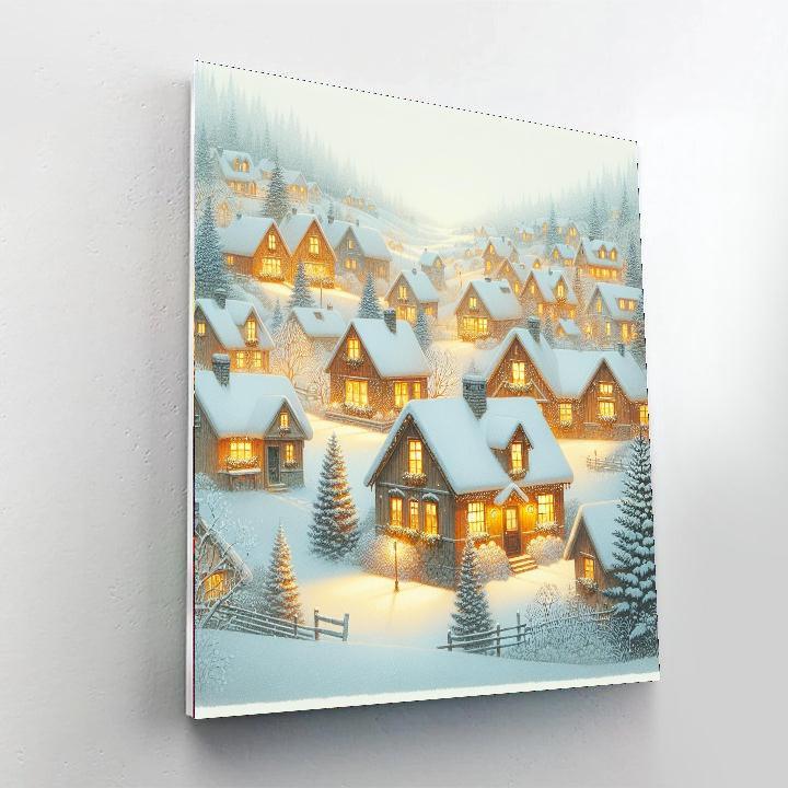 Enchanting Northern Village Numbered Painting Kits