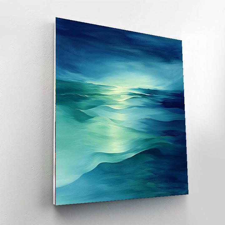 Max Ernst Inspired Waves Of Reflection  Painting By Numbers Kit