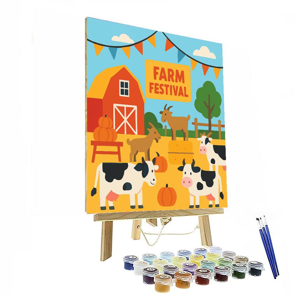 Happy Farm Festival Painting Number Kit