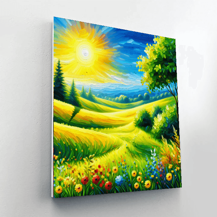 Radiant Summer's Day Painting By Numbers Kit