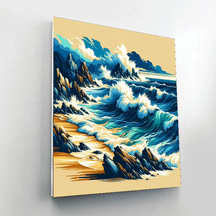 Mystical Ocean Shores Paint By Number