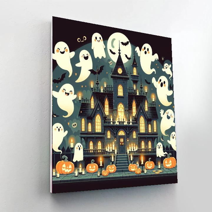 Spooky Haunted Mansion Numbered Painting Kits