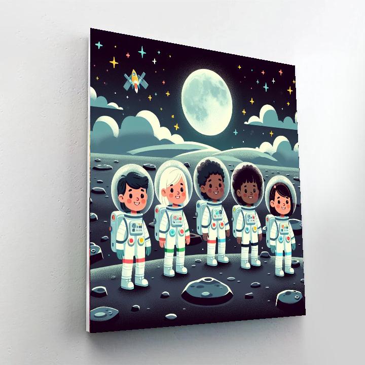 Lunar Landscapes Adventure Paint By Numbers Art