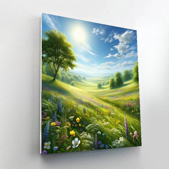 Sunlit Summer Meadow Paint By Numbers Kits