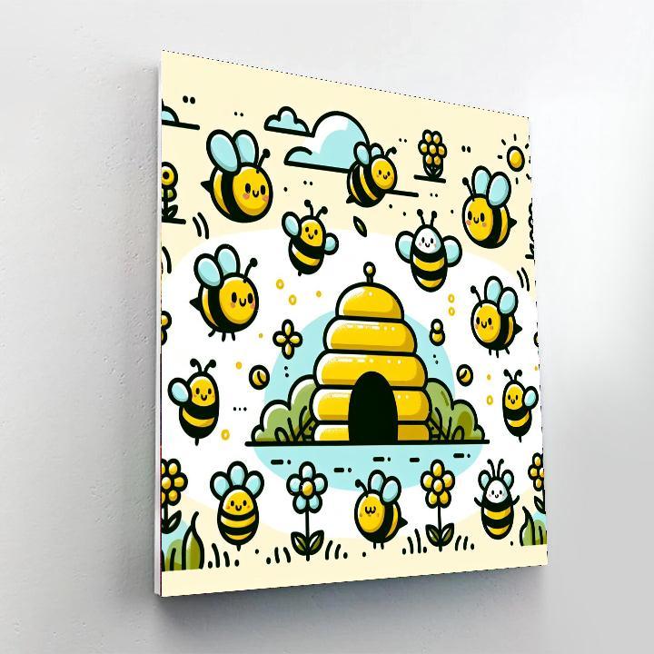 Buzzing Bee Harmony Paint By Numbers Kits