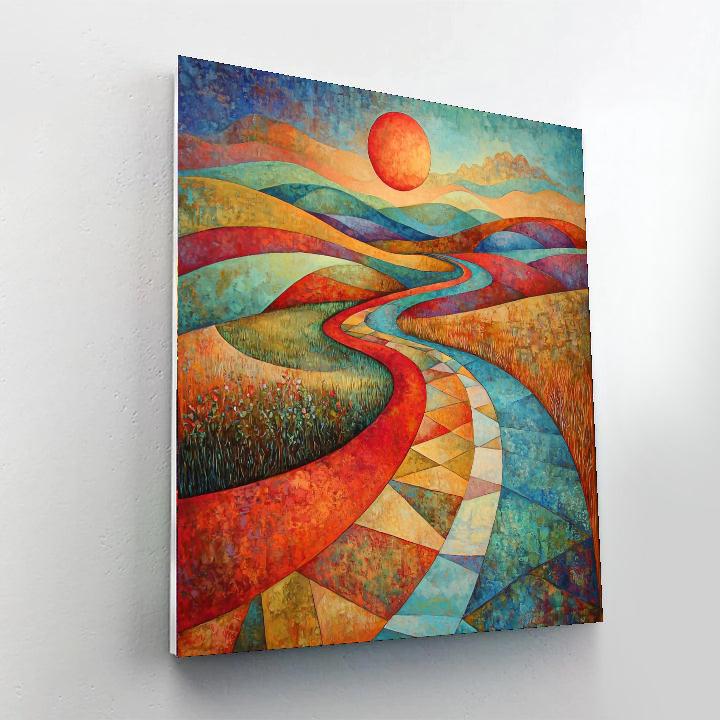 Paul Klee Inspired Illusion Of Depth  Paint By Number