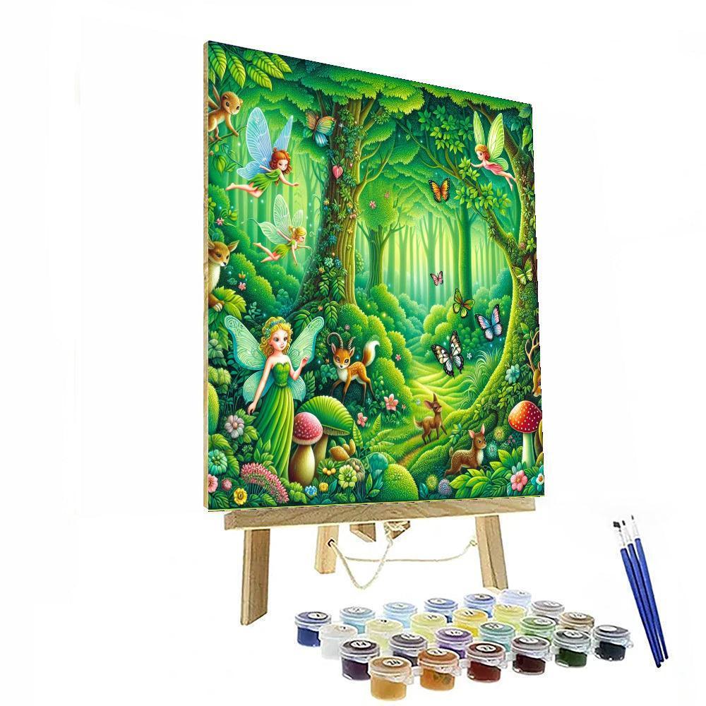 Magical Woodland Gathering Paint By Numbers