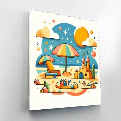 Seaside Getaway Paint By Numbers Art