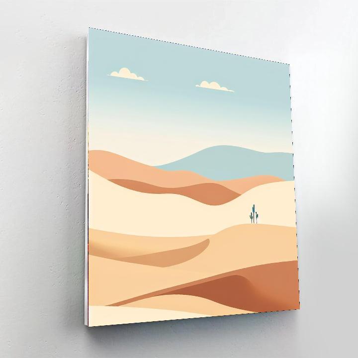 Minimalist Desert Serenity Painting Number Kit