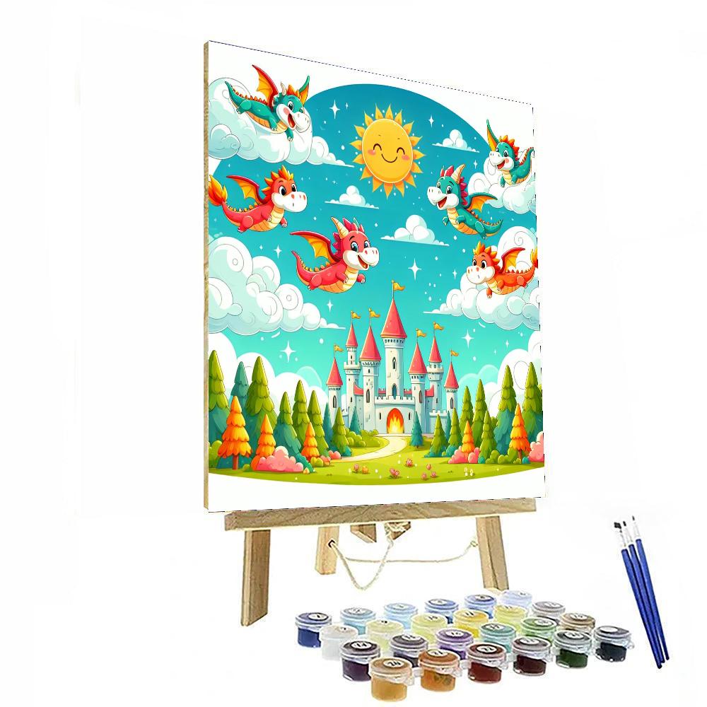 Adventures With Friendly Dragons Paint By Numbers