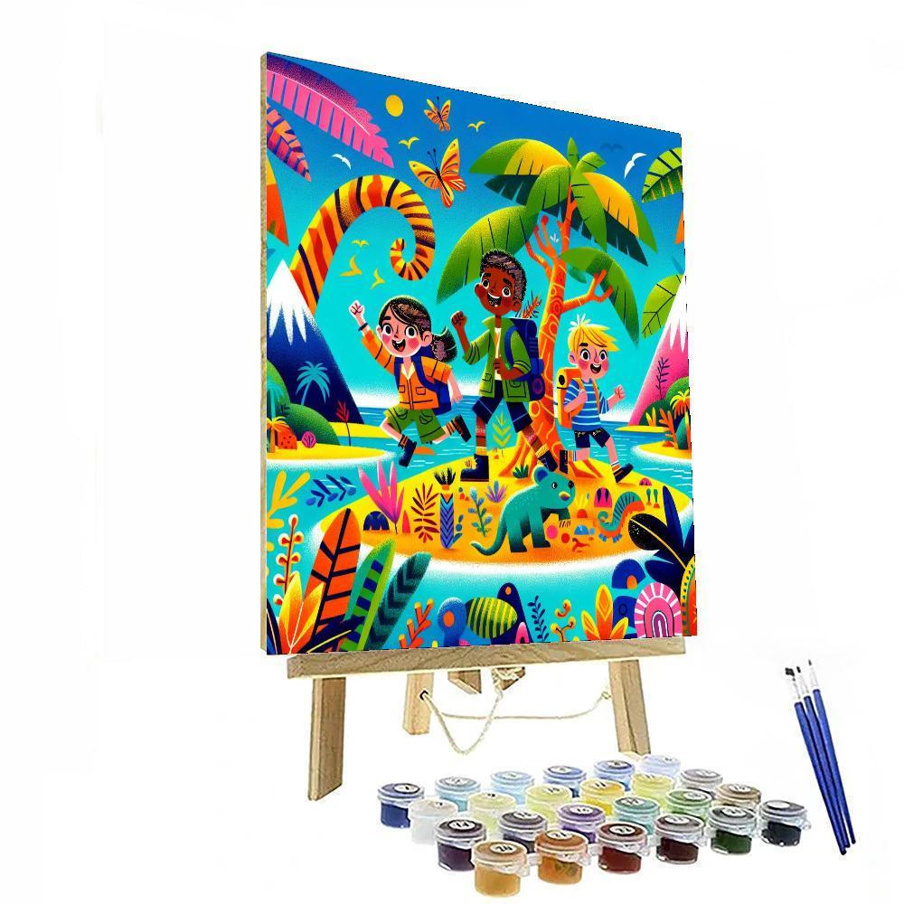 Imaginative Island Exploration Paint By Numbers Kits