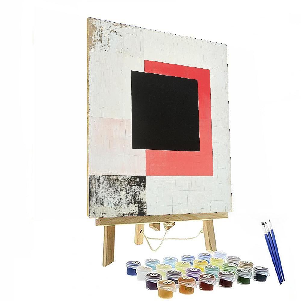 Kazimir Malevich Inspired Structure Of Silence  Paint By Color