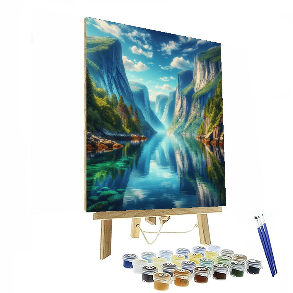 Majestic Fjord Escape Paint By Color