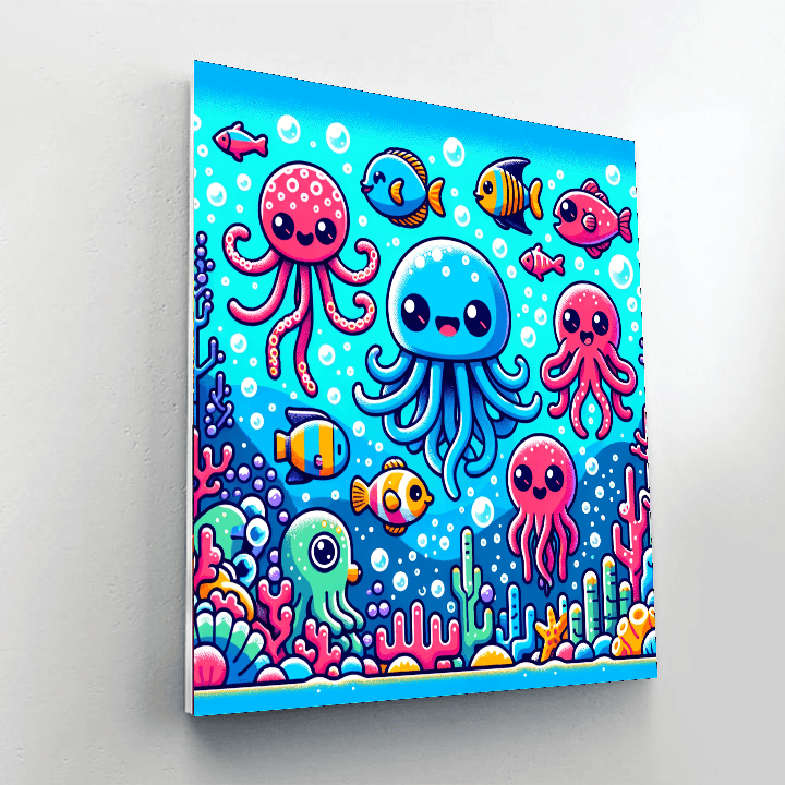 Colorful Ocean Adventure Paint By Numbers Kits