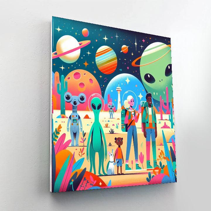 Space Creature Safari Numbered Painting Kits